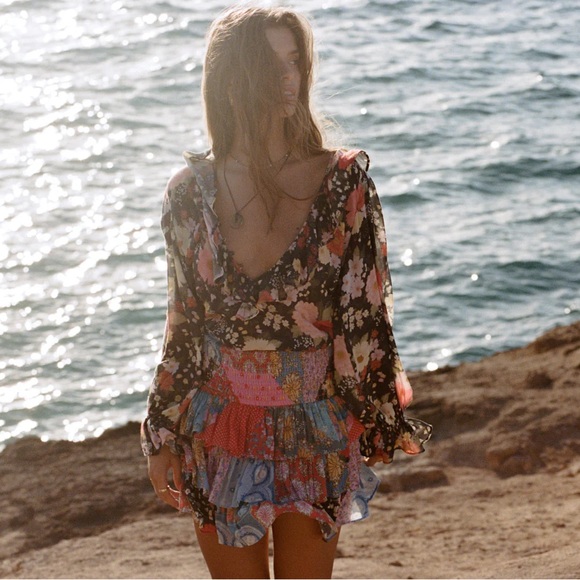 SPELL CHA CHA RUFFLED SKIRT (L) - Picture 11 of 15